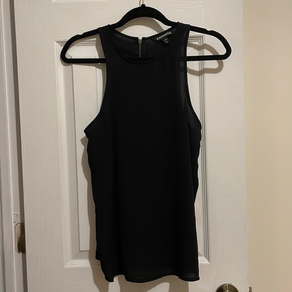Express Black High Neck Tank Size S - Picture 1 of 5